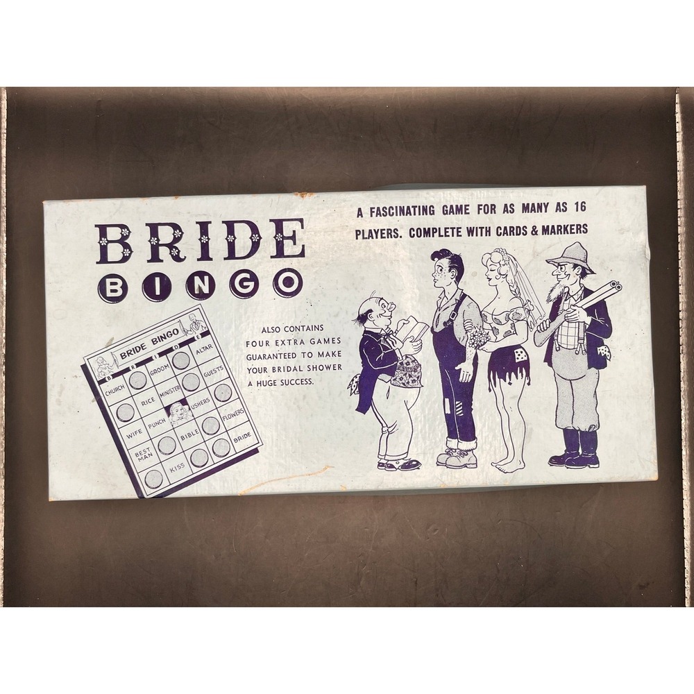 Vintage‎ 1957 Bride Bingo Bridal Shower Game Used Good Condition
